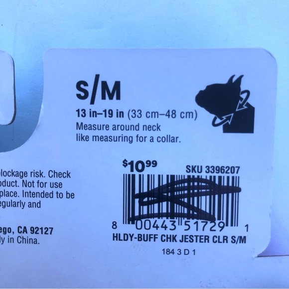 NWT Dog Christmas socking toys elf collar S/M - Picture 9 of 9